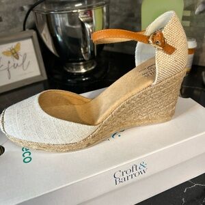Croft & Barrow Georgina Linen Women's Espadrilles size 9 NIB